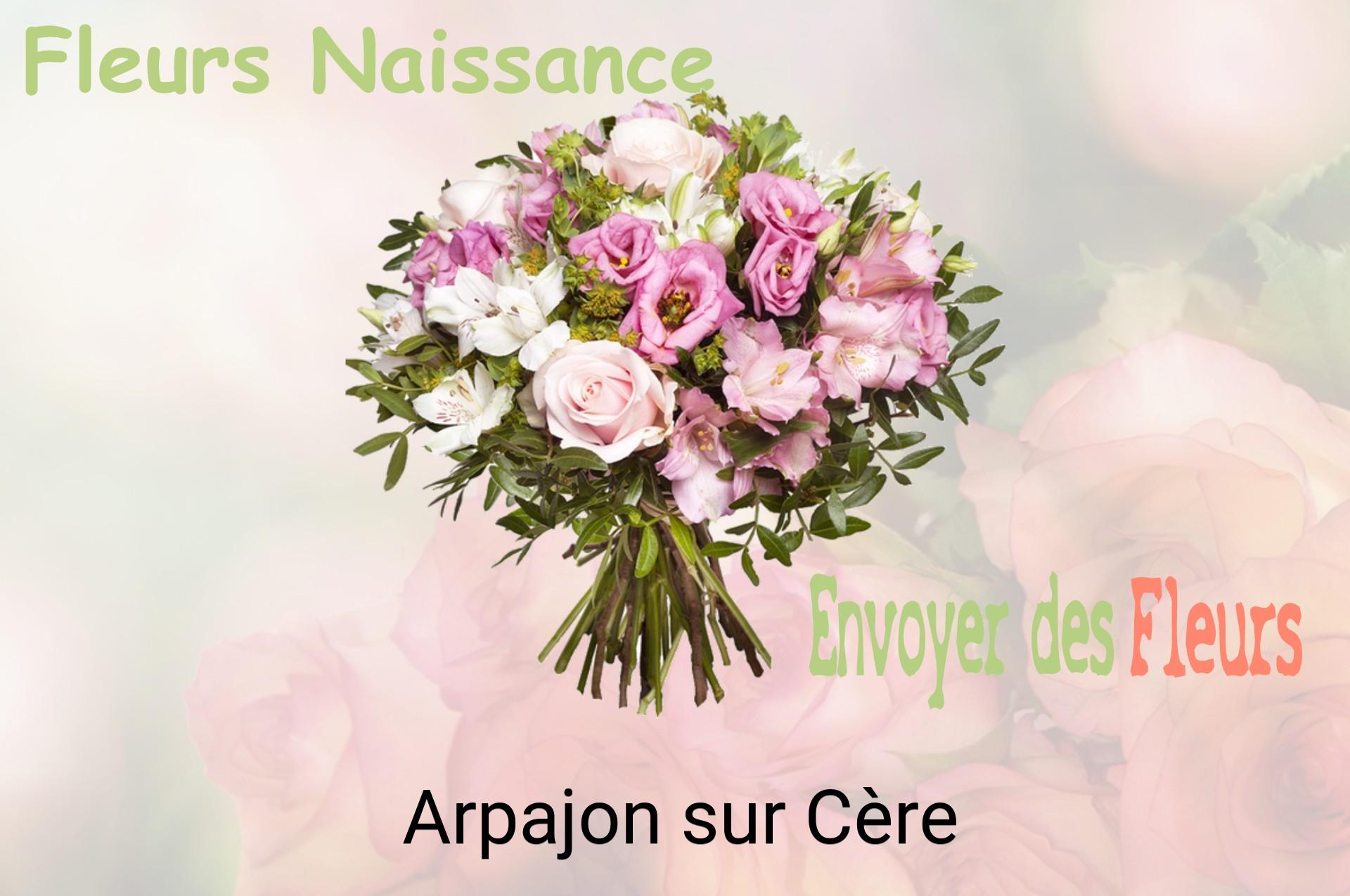 Bouquet de fleurs de naissance livré à Arpajon-sur-Cère